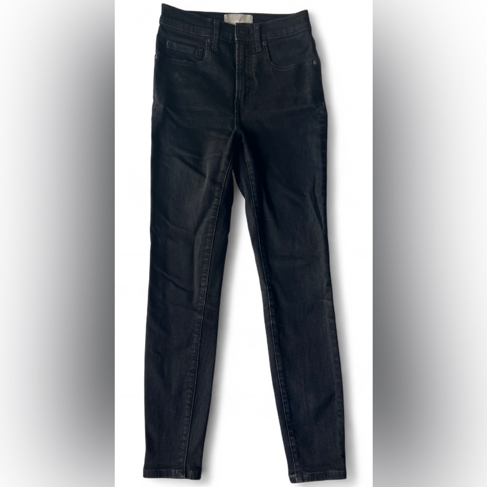 Everlane Black High Rise Skinny Jeans Stretch Denim Size 26 Regular